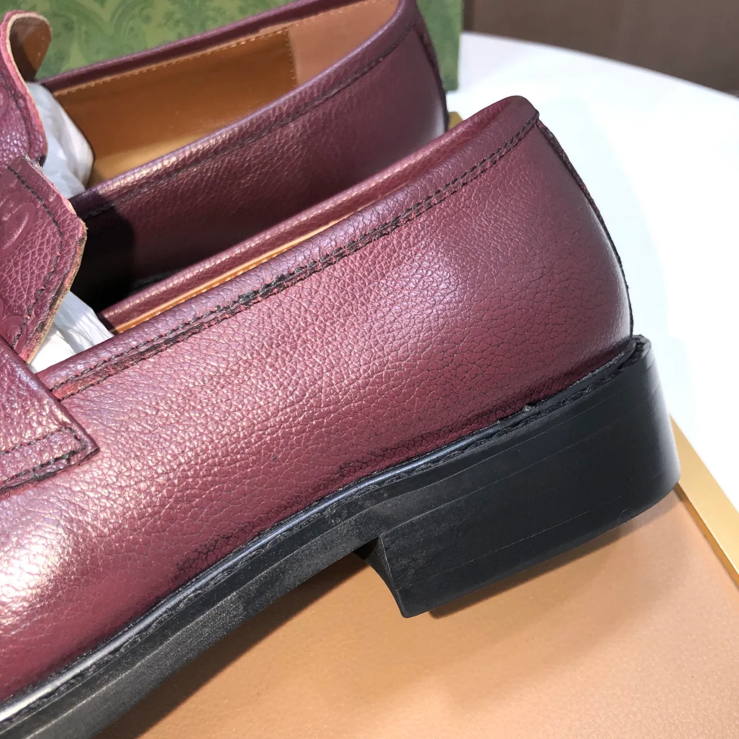 Men's men's shoes💰460💰【GUCCI】 (Niuli) new style🍀Gucci* - top version Gucci new leather shoes! It is made of imported original materials and has a comfortable first layer of cowhide lining! Original wear-resistant rubber outsole! High quality products! Code number 38-45 (45 customized)
